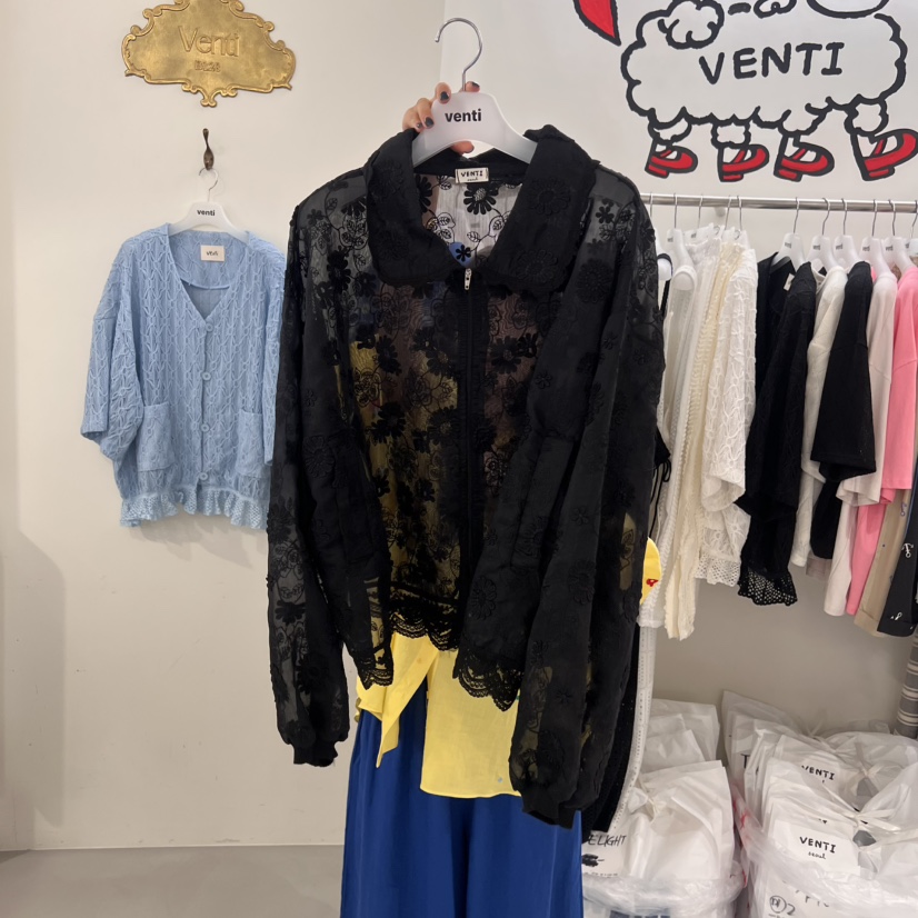 VENTI韓國直郵㊣女裝新款時尚休閑25春夏熱賣推薦人氣夾克VENTI夾克圖色1