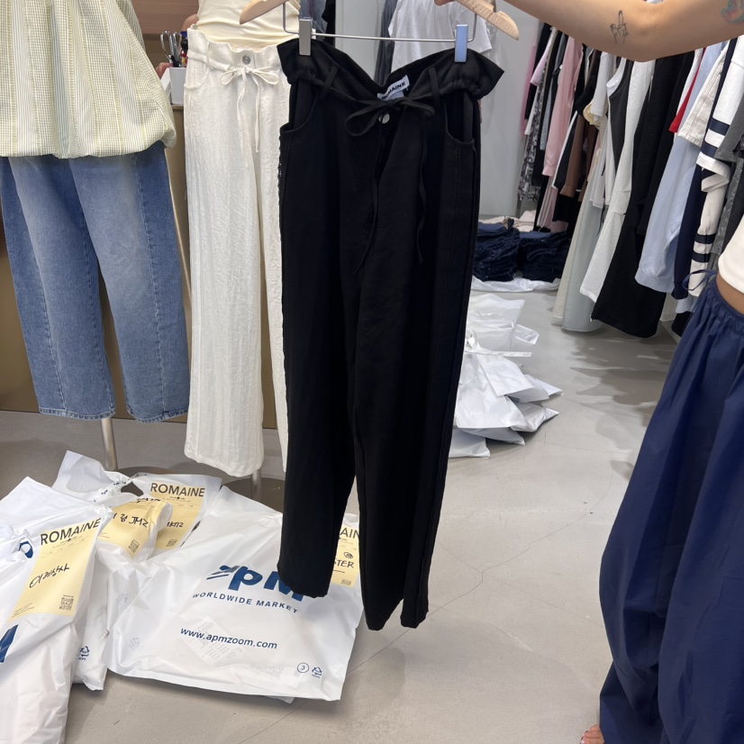 ROMAINE韓國㊣直郵東大門代購女裝新品25春夏熱賣休閑休閑褲ROMAINE休閑褲圖色2