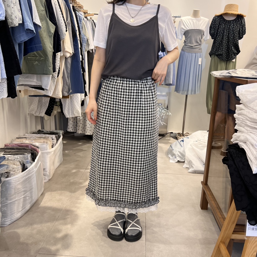 TAN&amp;COMO韓國直郵㊣女裝新品熱賣25春夏時尚人氣推薦長裙tan-COMO長裙