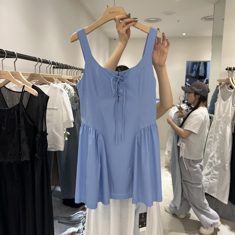 BAGUETTE韓國直郵㊣東大門實拍女裝新款休閑推薦25春夏連衣裙BAGUETTE連衣裙圖色2