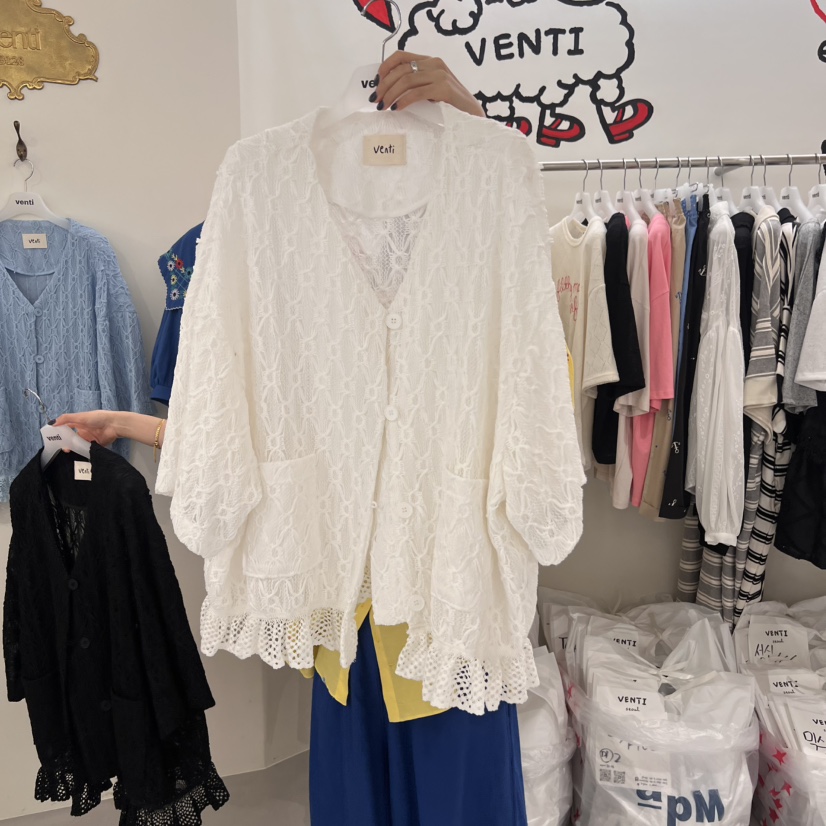 VENTI韓國㊣直郵東大門代購女裝新品人氣熱賣推薦襯衫蕾絲衫VENTI襯衫/蕾絲衫圖色2