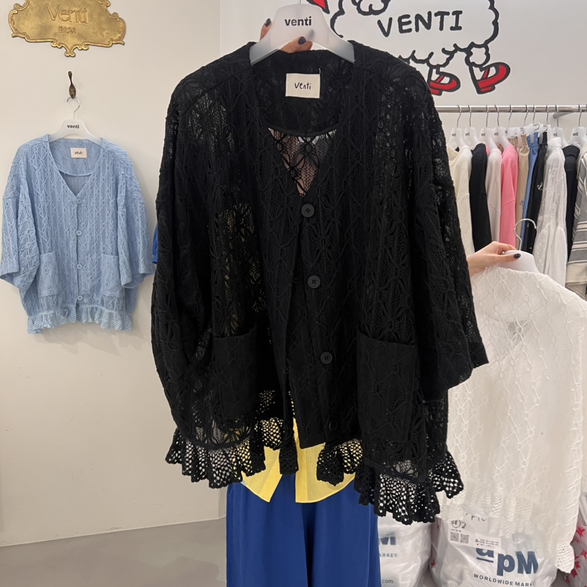 VENTI韓國㊣直郵東大門代購女裝新品人氣熱賣推薦襯衫蕾絲衫VENTI襯衫/蕾絲衫圖色3