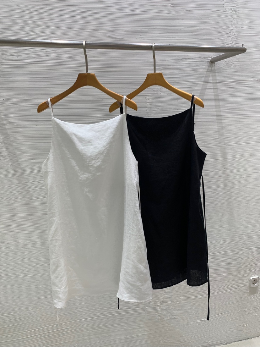 LUCY SALON韓國直郵㊣東大門實拍女裝新品25春夏吊帶背心柔軟亞麻LUCY SALON吊帶/背心