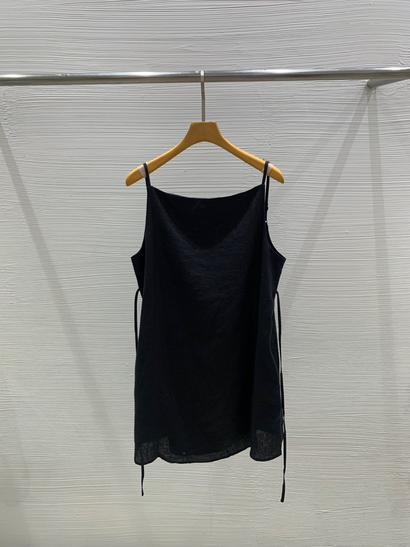 LUCY SALON韓國直郵㊣東大門實拍女裝新品25春夏吊帶背心柔軟亞麻LUCY SALON吊帶/背心圖色2