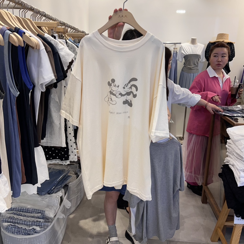 TAN&COMO韓國直郵㊣女裝新款推薦人氣25春夏熱賣休閑T恤tan-COMOT恤圖色2