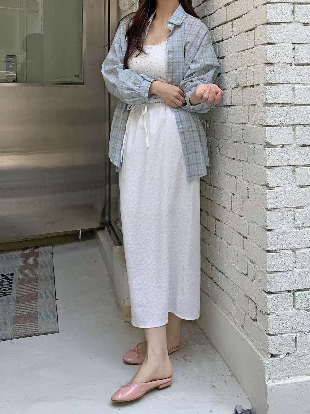 아카시아-T韓國直郵㊣東大門實拍女裝新款時尚休閑推薦長裙acacia長裙