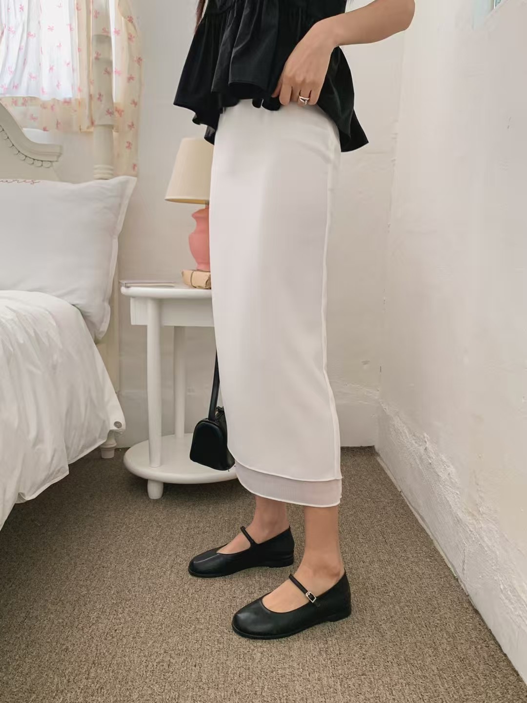 아카시아-T韓國㊣直郵東大門代購女裝新款時尚推薦25春夏長裙acacia長裙