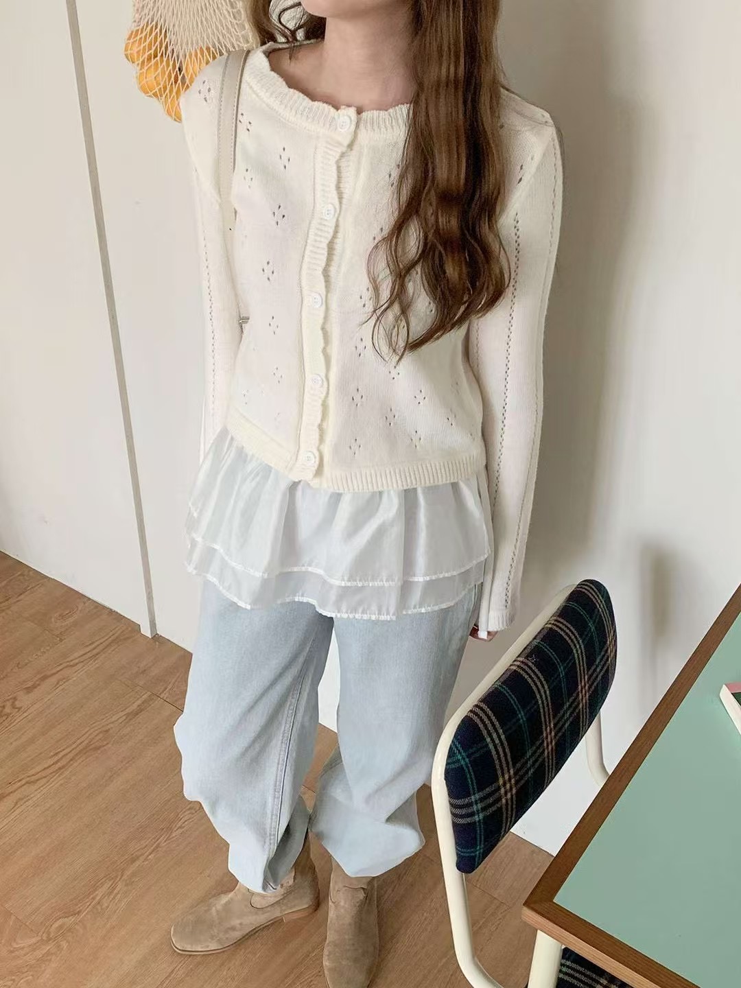 아카시아-T直郵韓國代購㊣女裝新品熱賣時尚人氣休閑25春夏短裙acacia短裙
