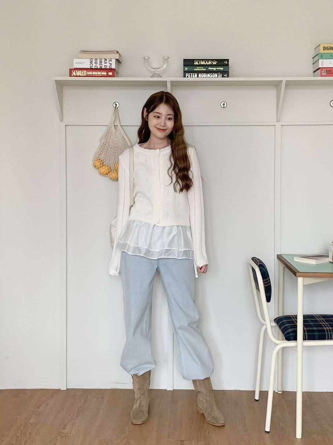 아카시아-T直郵韓國代購㊣女裝新品熱賣時尚人氣休閑25春夏短裙acacia短裙