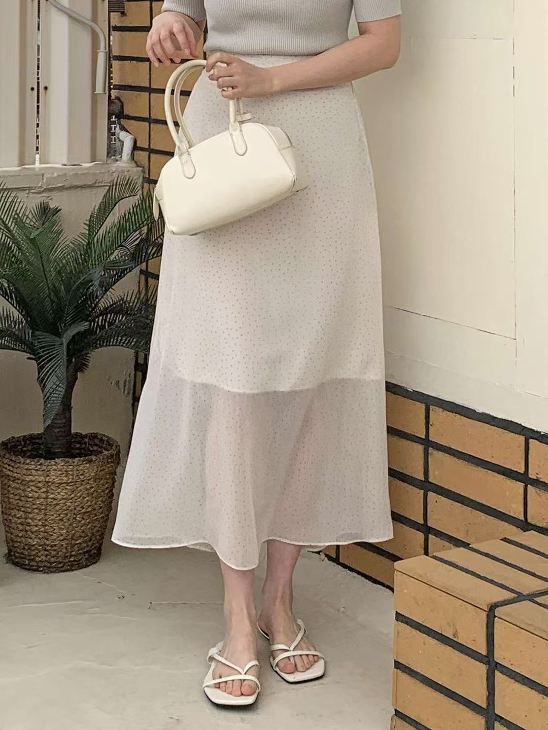아카시아-T韓國直郵㊣女裝新品休閑人氣熱賣推薦時尚25春夏長裙acacia長裙