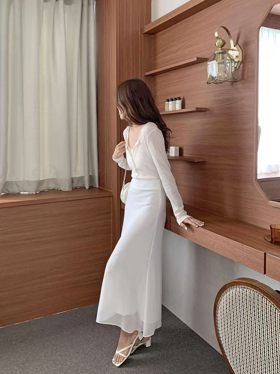 아카시아-T韓國直郵㊣女裝新品25春夏推薦熱賣休閑時尚長裙acacia長裙