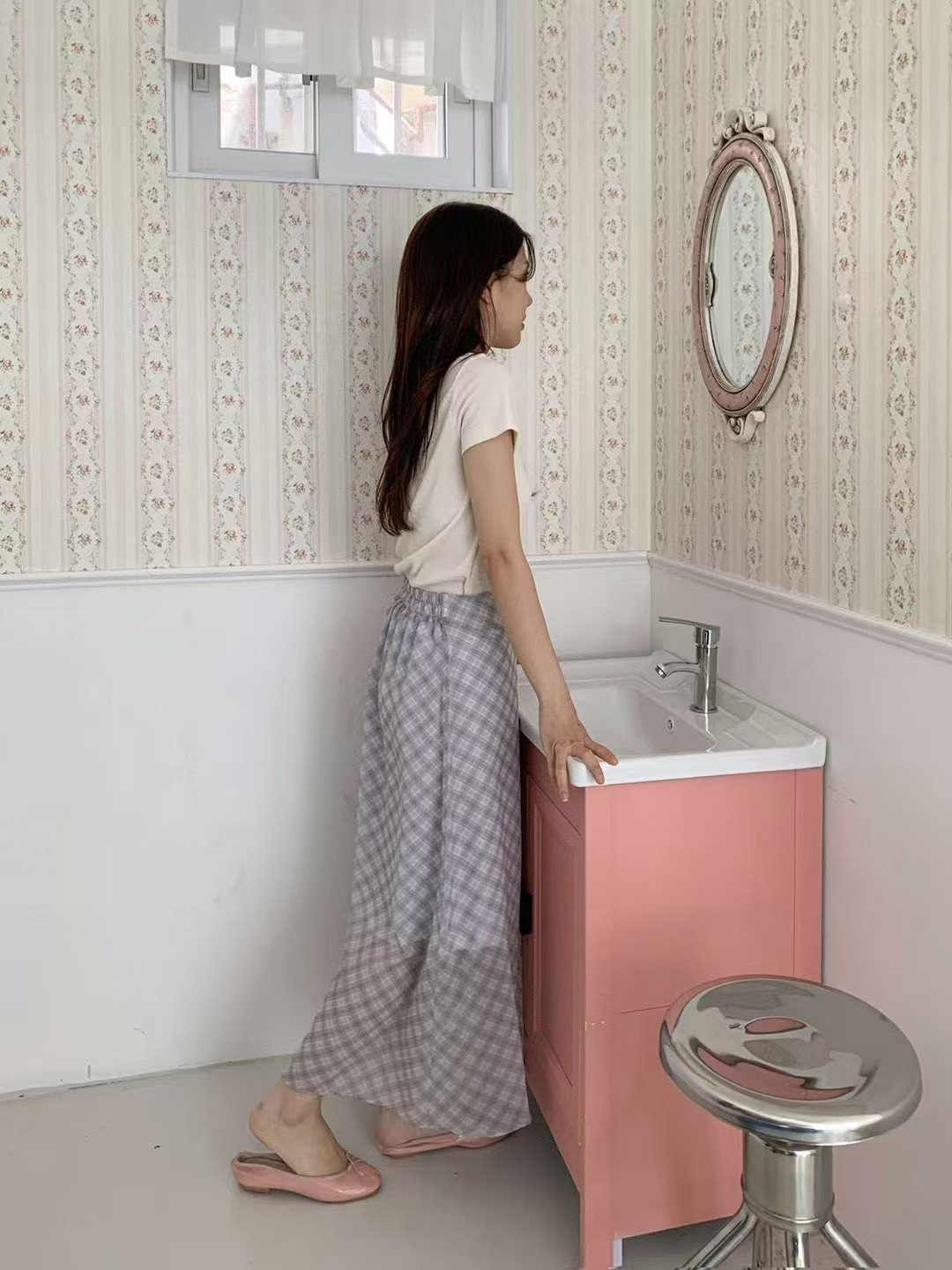 아카시아-T韓國直郵㊣東大門實拍女裝新款25春夏熱賣休閑長裙acacia長裙