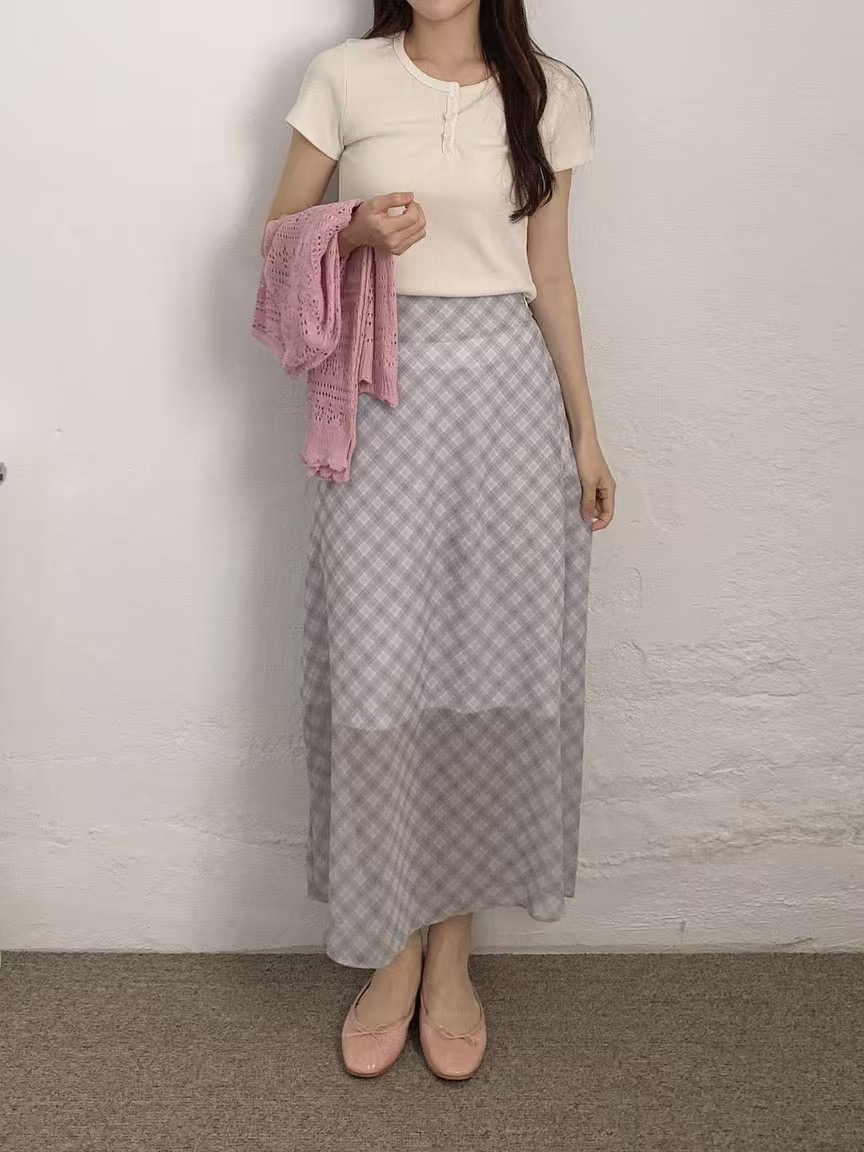 아카시아-T韓國直郵㊣東大門實拍女裝新款25春夏熱賣休閑長裙acacia長裙