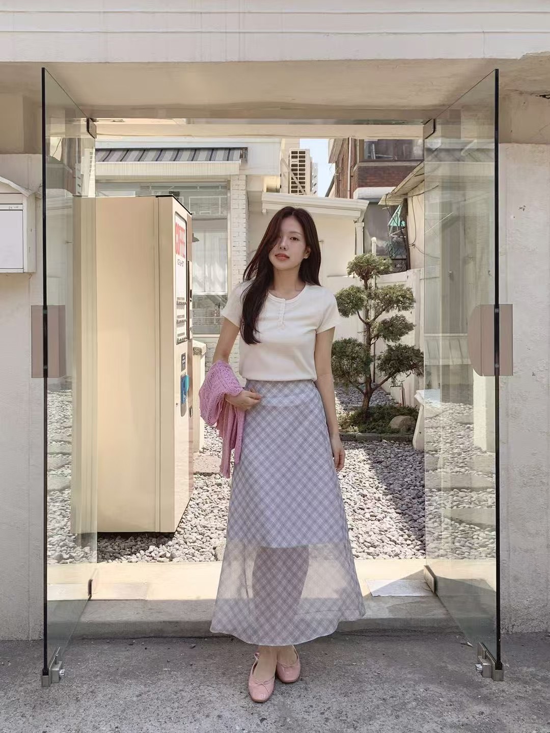 아카시아-T韓國直郵㊣東大門實拍女裝新款25春夏熱賣休閑長裙acacia長裙