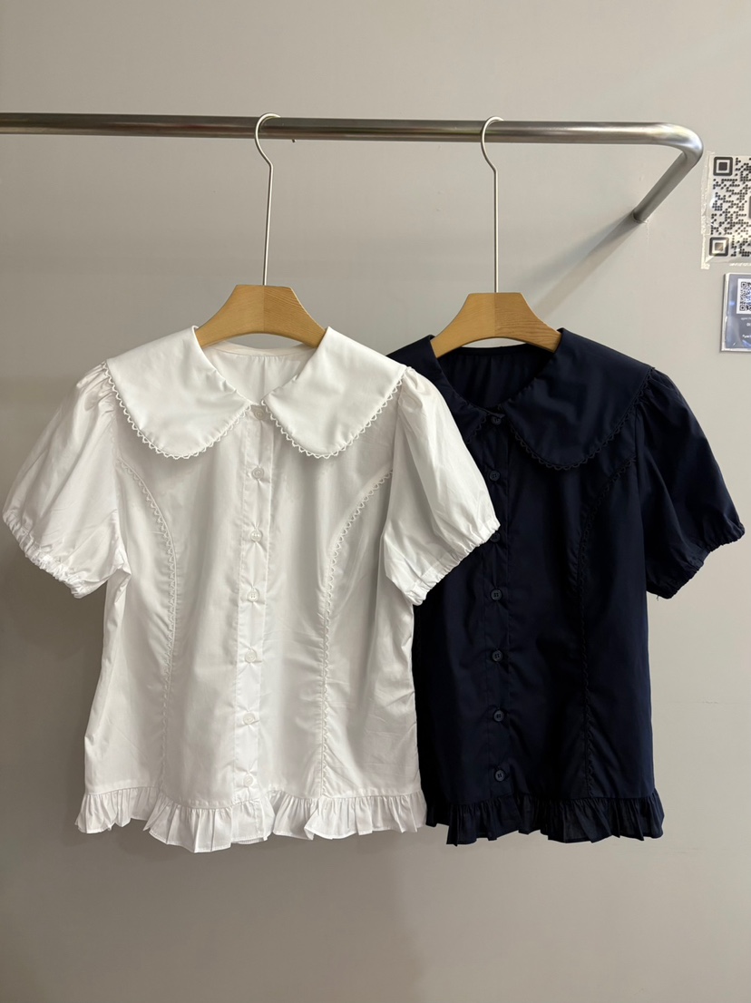 ARCHIVE-P韓國直郵女士新品25春夏推薦人氣休閑襯衫蕾絲衫ARCHIVE-P襯衫/蕾絲衫