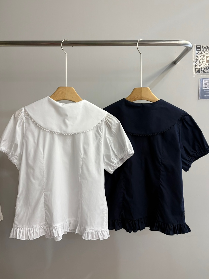 ARCHIVE-P韓國直郵女士新品25春夏推薦人氣休閑襯衫蕾絲衫ARCHIVE-P襯衫/蕾絲衫