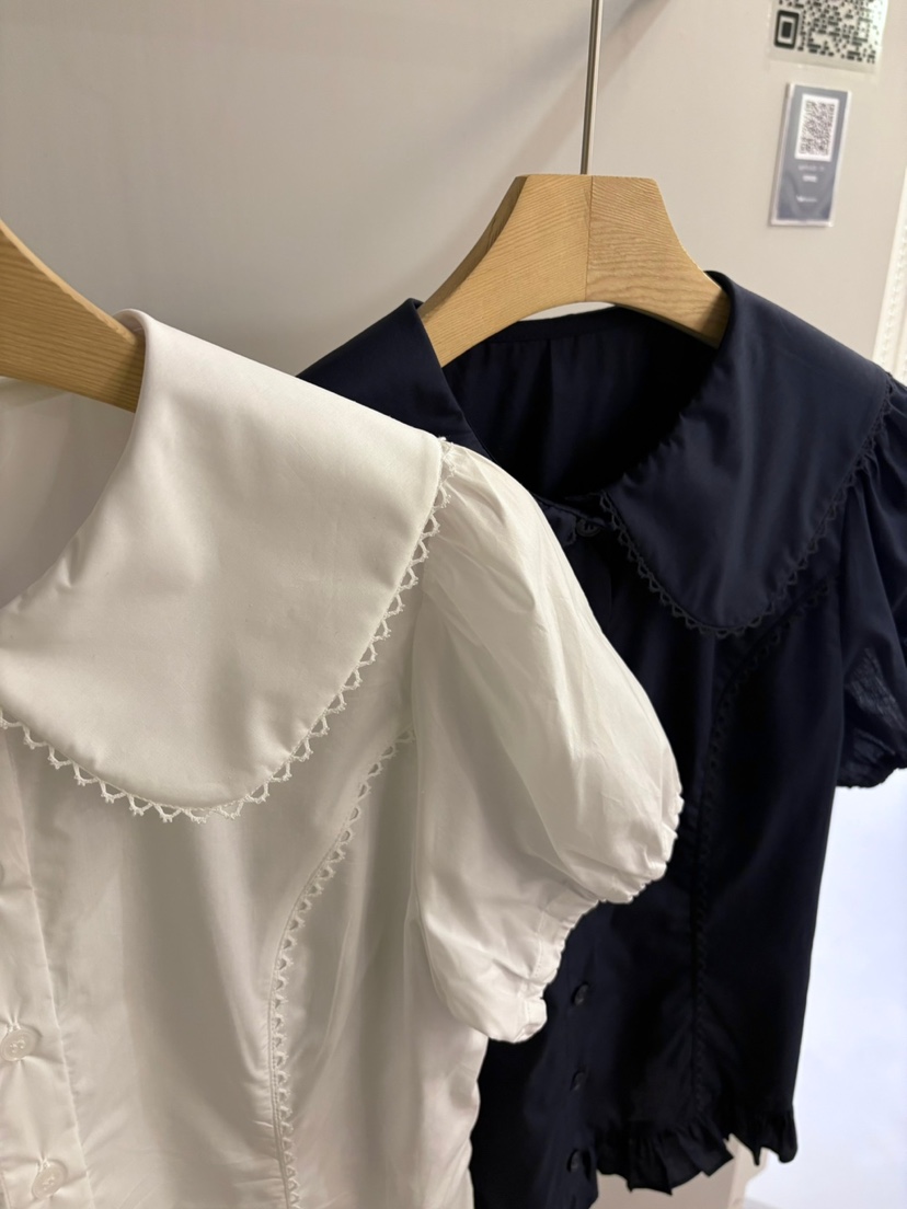 ARCHIVE-P韓國直郵女士新品25春夏推薦人氣休閑襯衫蕾絲衫ARCHIVE-P襯衫/蕾絲衫