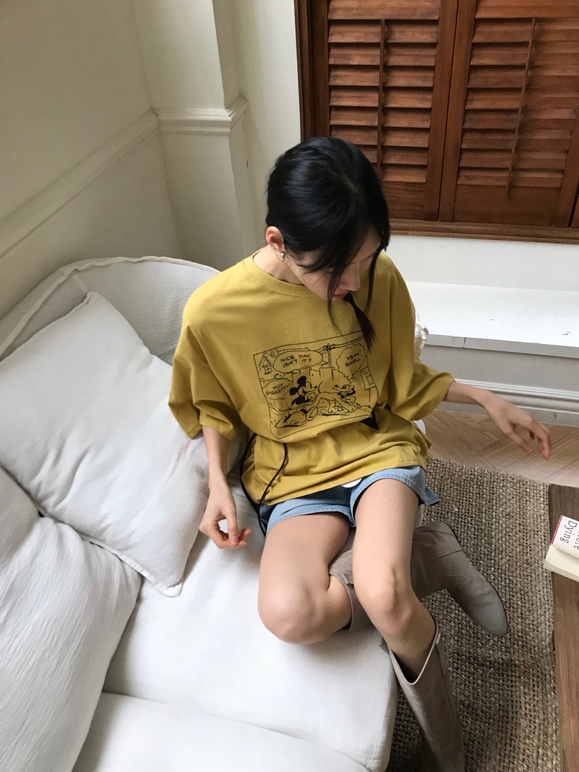 ME MO東大門直郵女裝新款時尚真品推薦職業25春夏T恤含腰包ME MOT恤