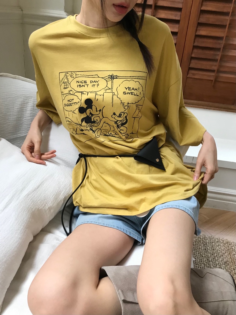 ME MO東大門直郵女裝新款時尚真品推薦職業25春夏T恤含腰包ME MOT恤圖色2