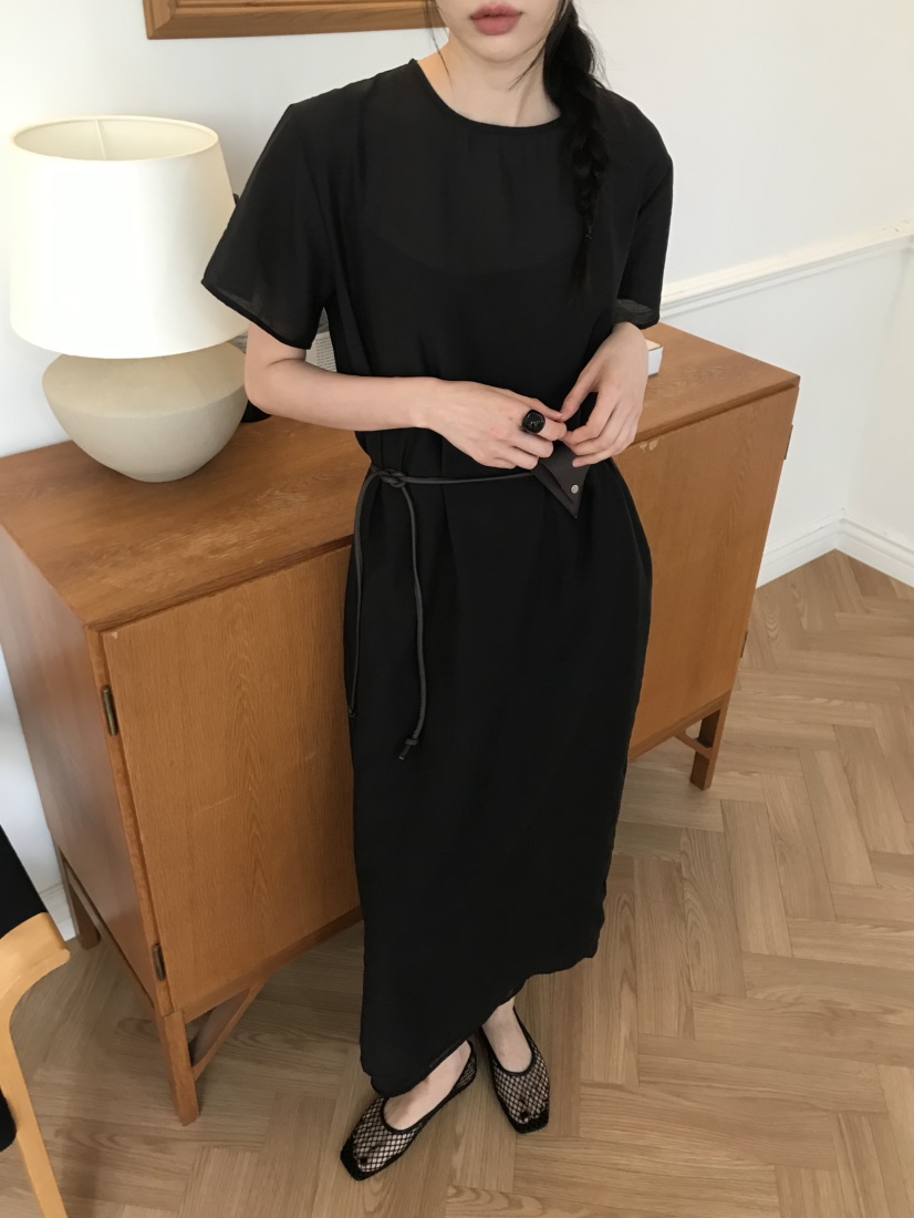 ME MO東大門實拍女士新款職業人氣25春夏熱賣時尚連衣裙羊毛ME MO連衣裙