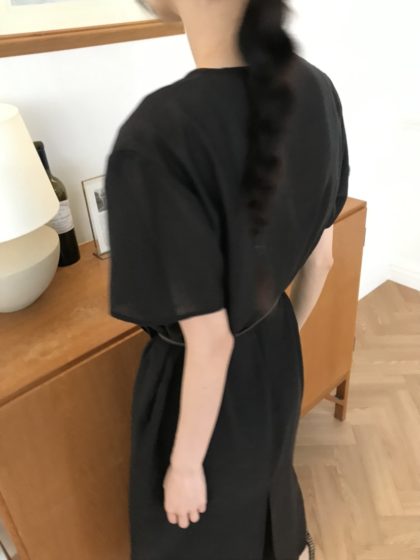 ME MO東大門實拍女士新款職業人氣25春夏熱賣時尚連衣裙羊毛ME MO連衣裙
