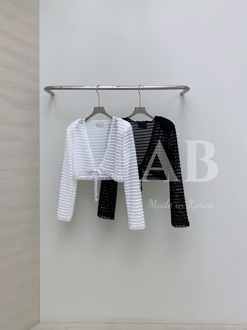 AB韓國代購女士新款真品25春夏時尚職業人氣襯衫蕾絲衫開衫AB襯衫/蕾絲衫