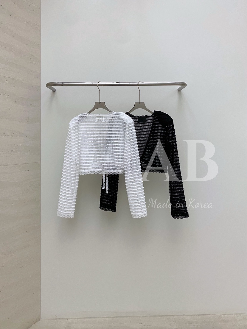 AB韓國代購女士新款真品25春夏時尚職業人氣襯衫蕾絲衫開衫AB襯衫/蕾絲衫