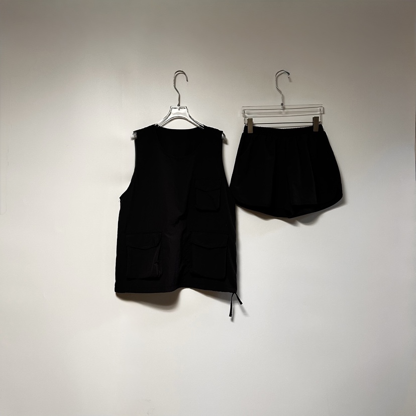 BONHEUR韓國代購女士新款25春夏真品推薦熱賣休閑吊帶背心口袋BONHEUR-2件起吊帶/背心