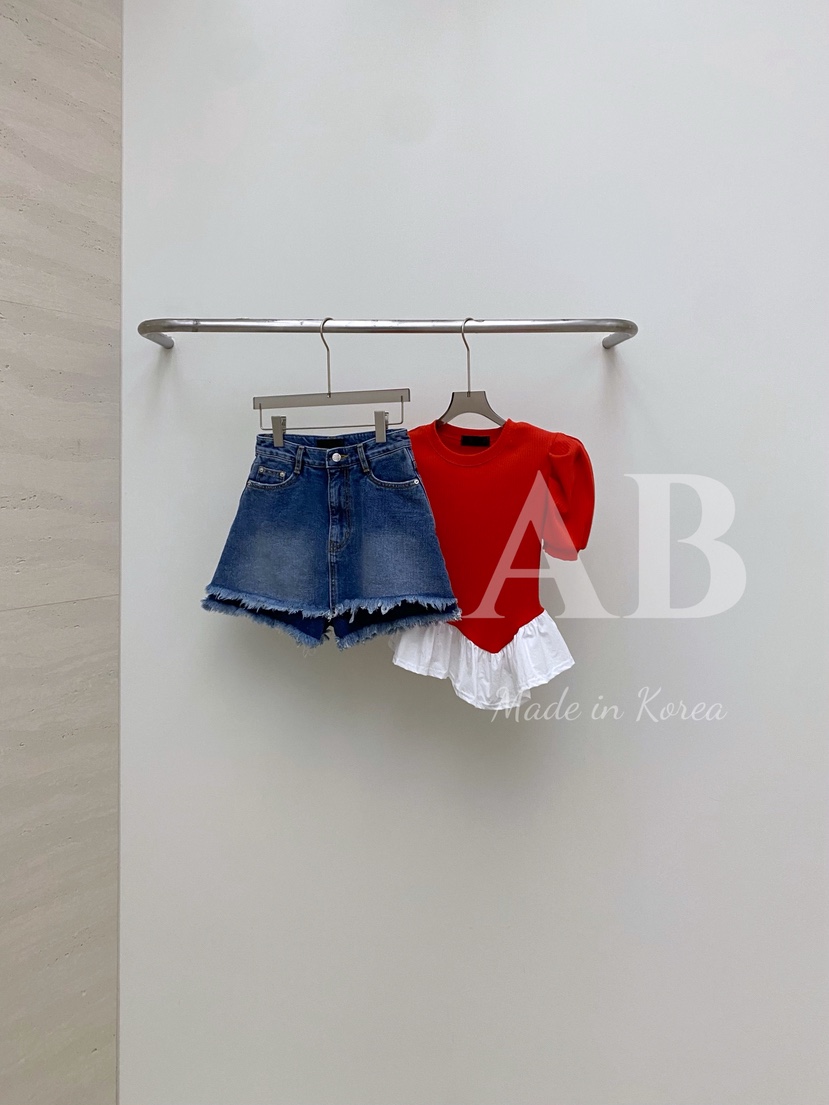 AB韓國代購女士新品25春夏真品職業時尚人氣推薦熱賣裙褲雙面AB裙褲