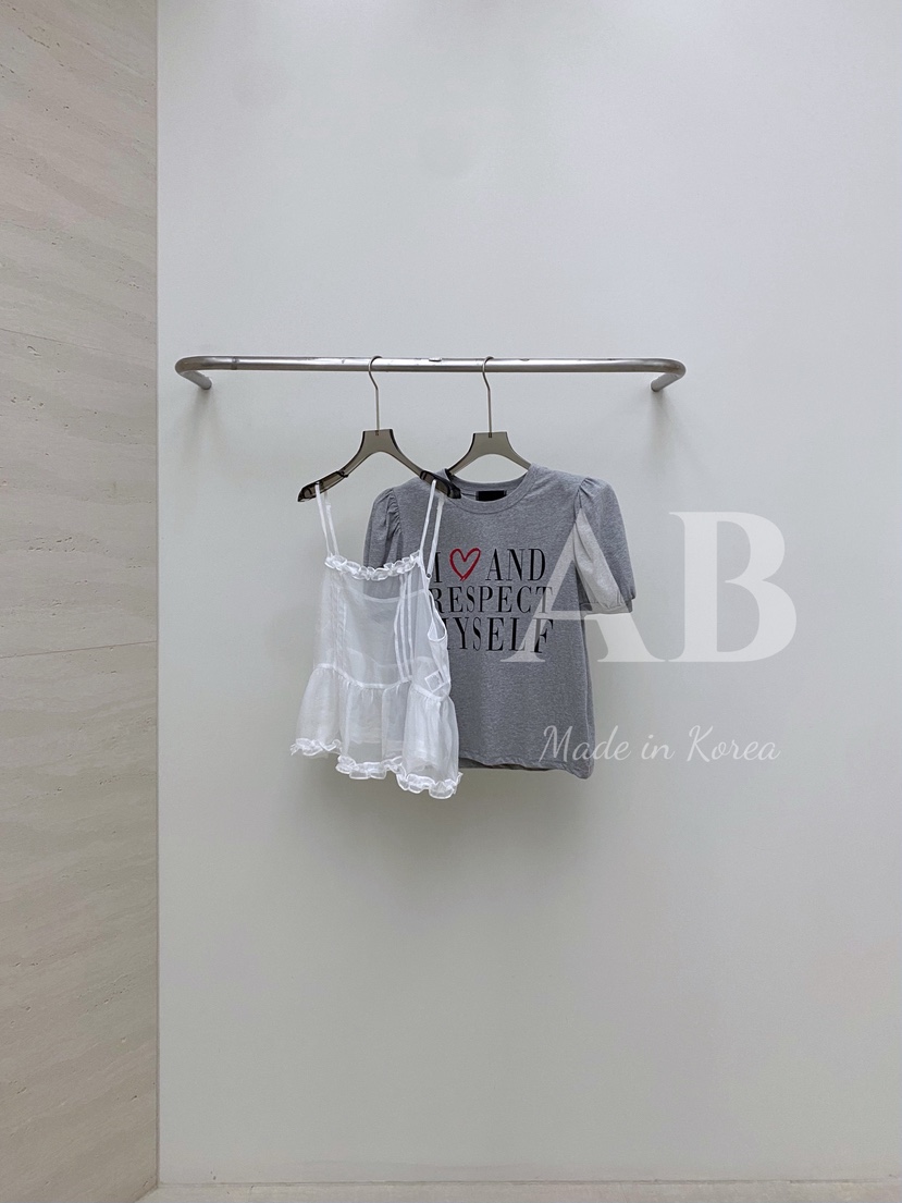 AB韓國直郵女士新款人氣職業25春夏時尚熱賣真品休閑吊帶背心AB吊帶/背心