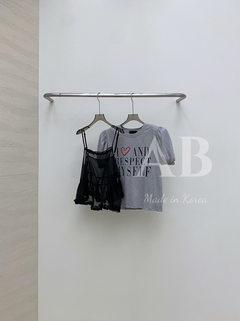 AB韓國直郵女士新款人氣職業25春夏時尚熱賣真品休閑吊帶背心AB吊帶/背心