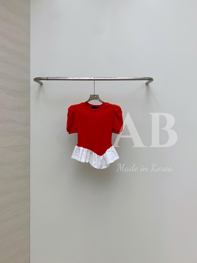 AB韓國直郵女士新品推薦真品25春夏熱賣休閑時尚職業人氣T恤ABT恤圖色3