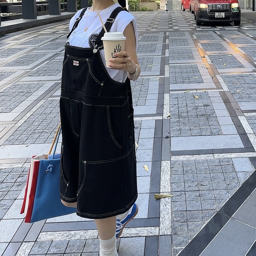PALETTE-Q韓國代購女士新款推薦25春夏休閑熱賣職業背帶褲PALETTE背帶褲
