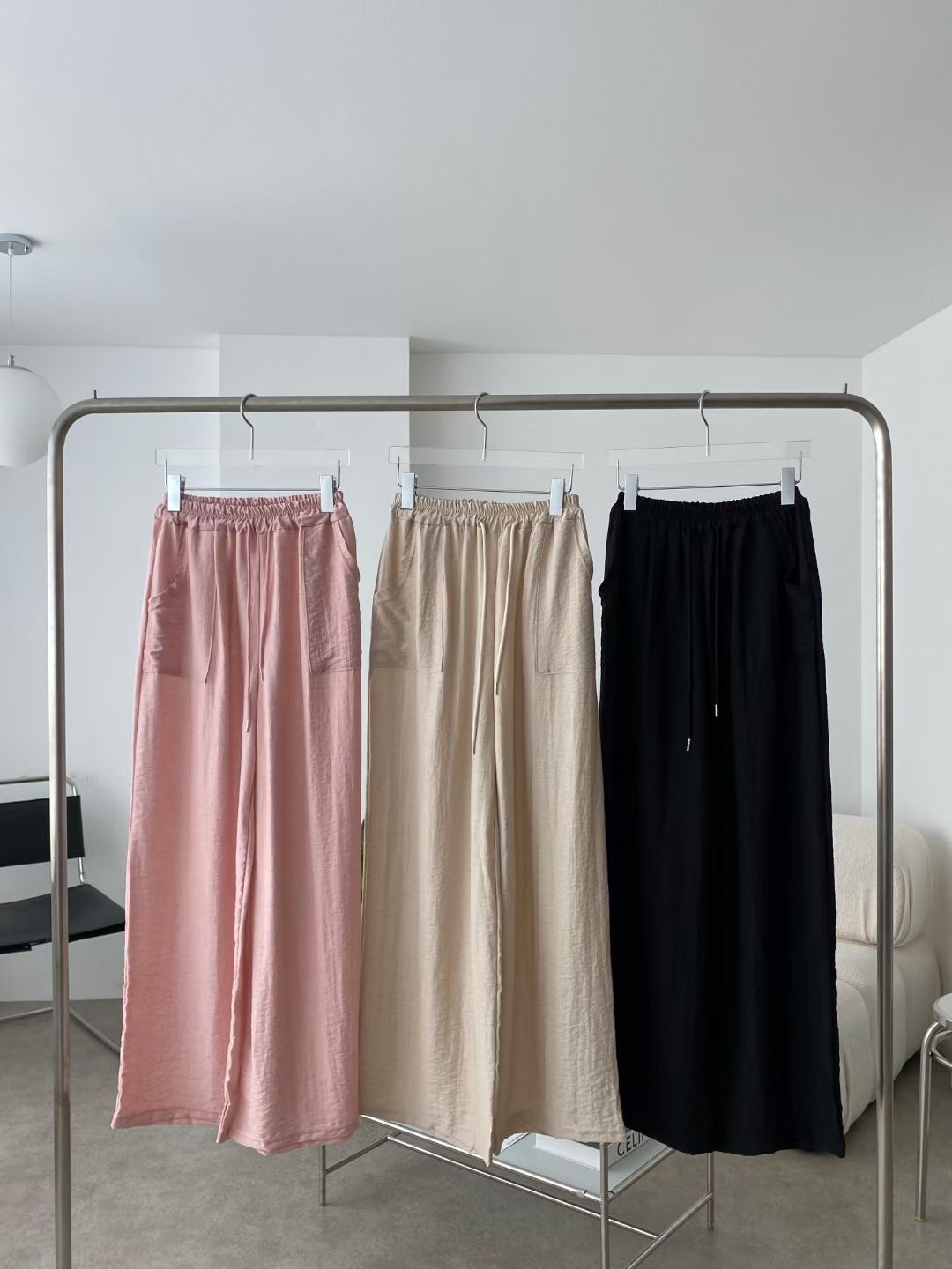 끌 벅지韓國直郵女士新品真品人氣休閑熱賣時尚25春夏休閑褲Pull Buck休閑褲圖色3左三色