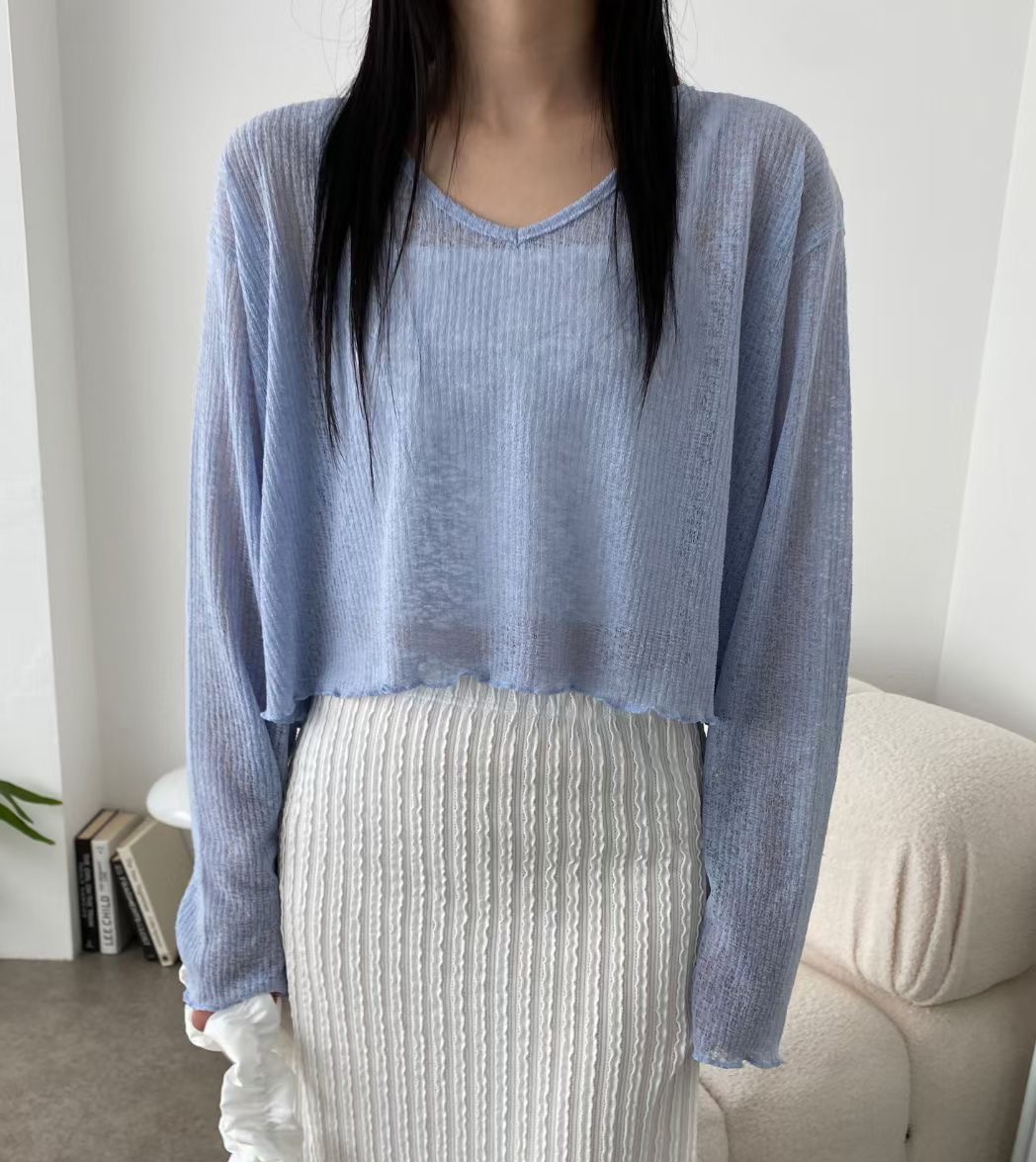 끌 벅지東大門實拍女裝新款時尚推薦25春夏職業熱賣針織衫Pull Buck針織衫