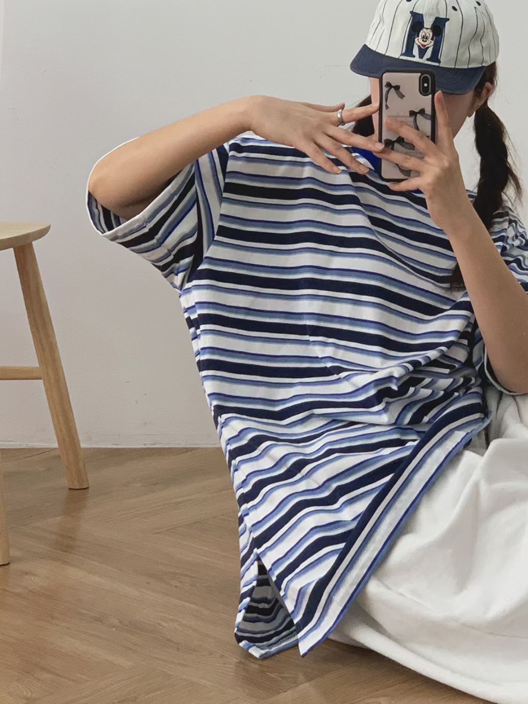 끌 벅지韓國代購女士新款25春夏推薦休閑時尚人氣職業熱賣T恤Pull BuckT恤圖色2