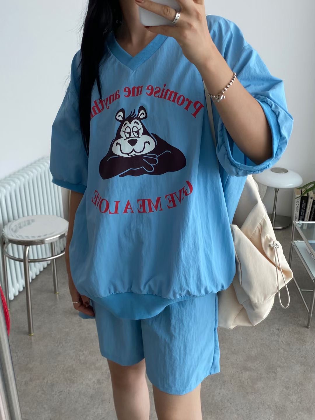 끌 벅지東大門實拍女裝新品時尚25春夏真品人氣熱賣套裝套裝Pull Buck套裝