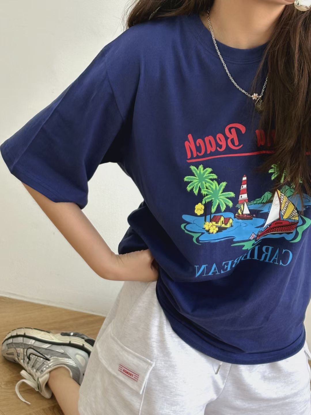 끌 벅지韓國直郵女士新款推薦25春夏職業休閑人氣熱賣時尚T恤Pull BuckT恤