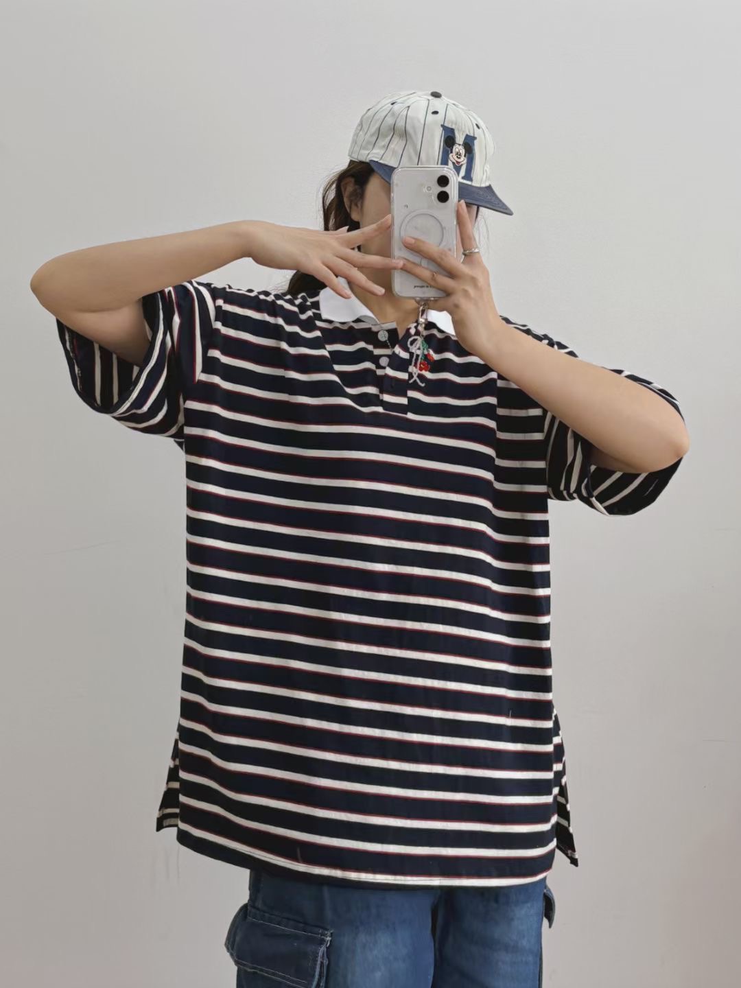끌 벅지東大門直郵女士新款時尚人氣休閑熱賣職業推薦25春夏T恤Pull BuckT恤