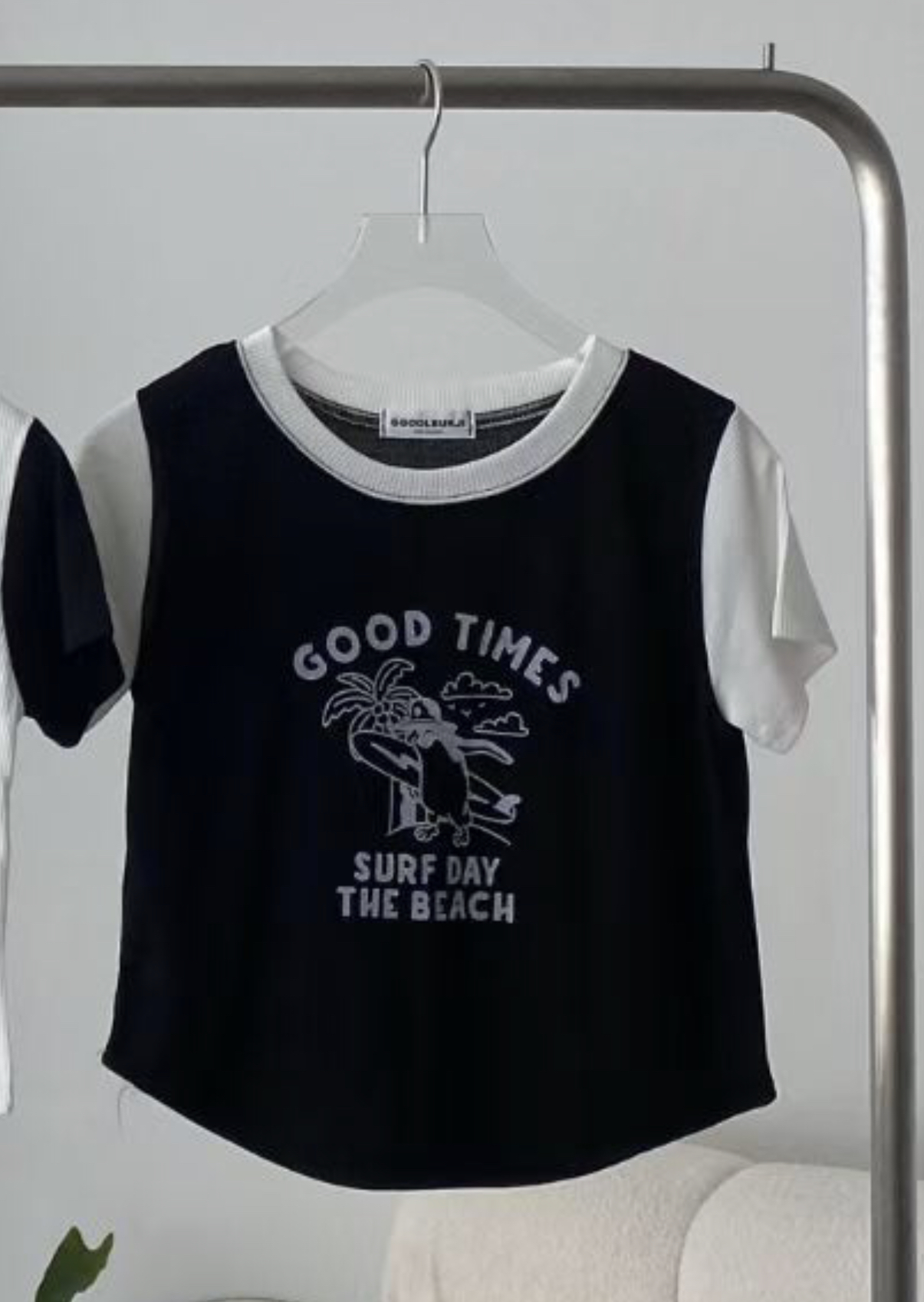 끌 벅지韓國直郵女士新款人氣職業休閑推薦真品時尚熱賣T恤Pull BuckT恤圖色3