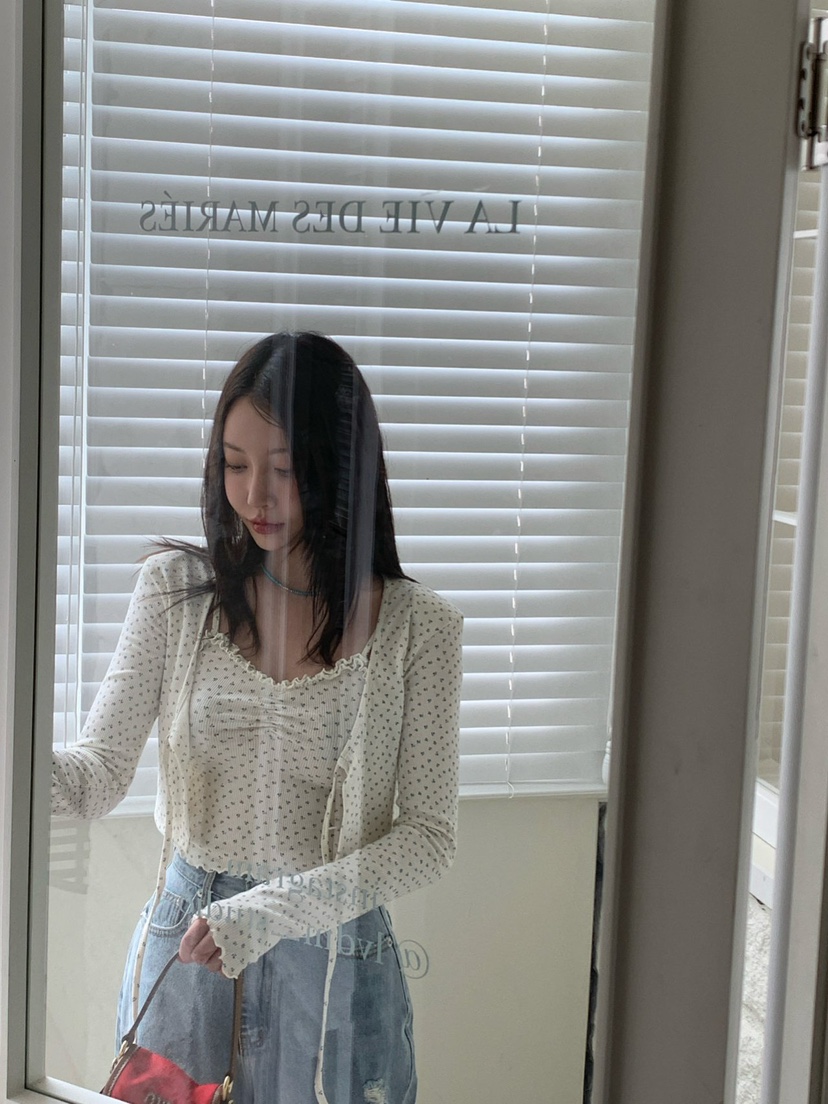 REVE CITE-L韓國直郵㊣女裝新款時尚熱賣套裝荷葉邊套裝開衫REVE CITE套裝