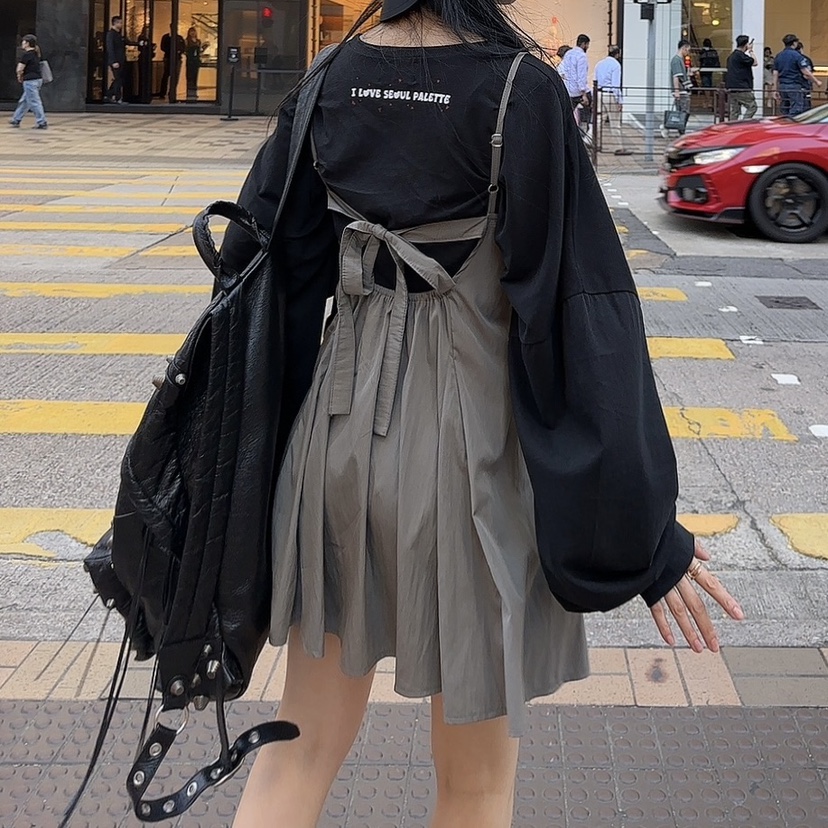 PALETTE-Q韓國㊣直郵東大門代購女裝新品推薦時尚長袖T恤短款PALETTE長袖T恤