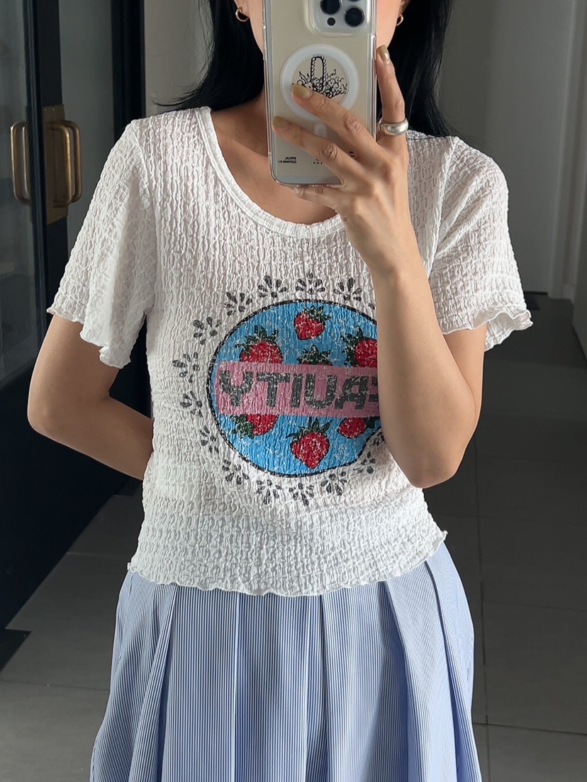 LA_TERRE韓國直郵㊣東大門實拍女裝新品人氣休閑時尚推薦T恤LA_TERRET恤圖色2