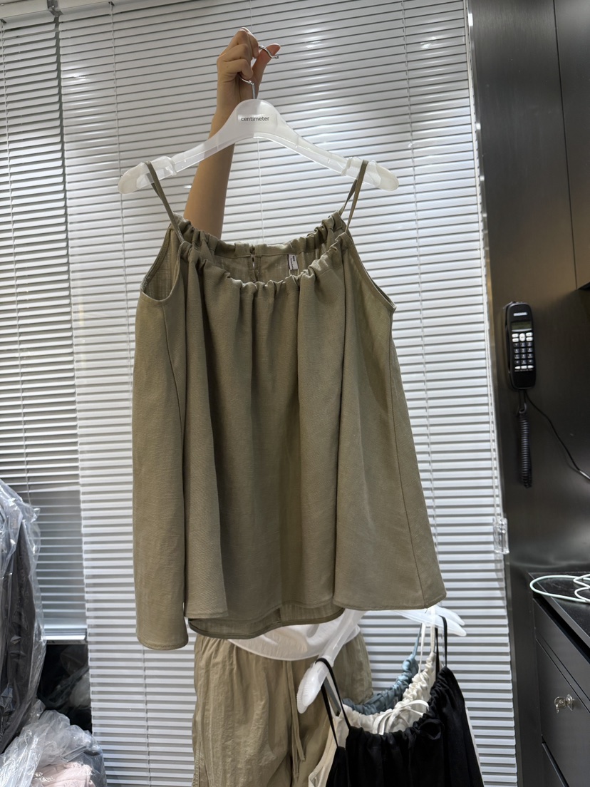 CM直郵韓國代購㊣女裝新品25春夏休閑人氣推薦熱賣吊帶背心CM吊帶/背心圖色3