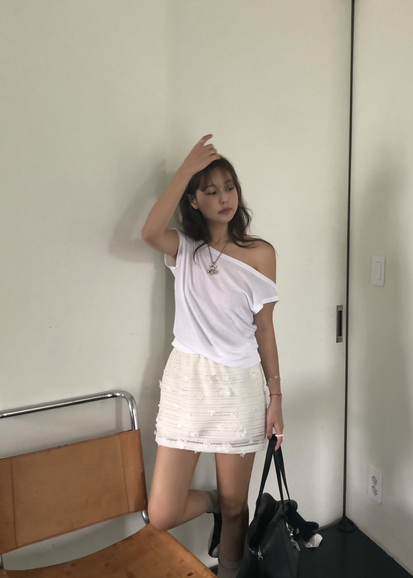 OUPPT韓國㊣直郵東大門代購女裝新款人氣時尚休閑推薦25春夏短裙OUPPT短裙