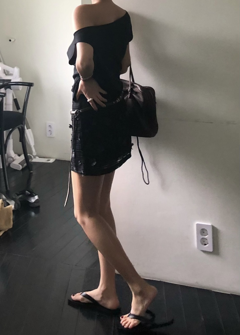 OUPPT韓國㊣直郵東大門代購女裝新款人氣時尚休閑推薦25春夏短裙OUPPT短裙