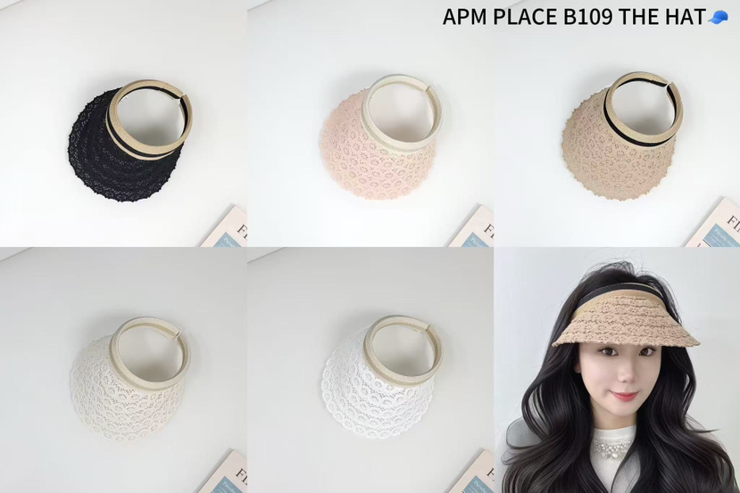 THE HAT-P韓國直郵㊣東大門實拍女裝新品熱賣25春夏帽子蕾絲THE HAT帽子