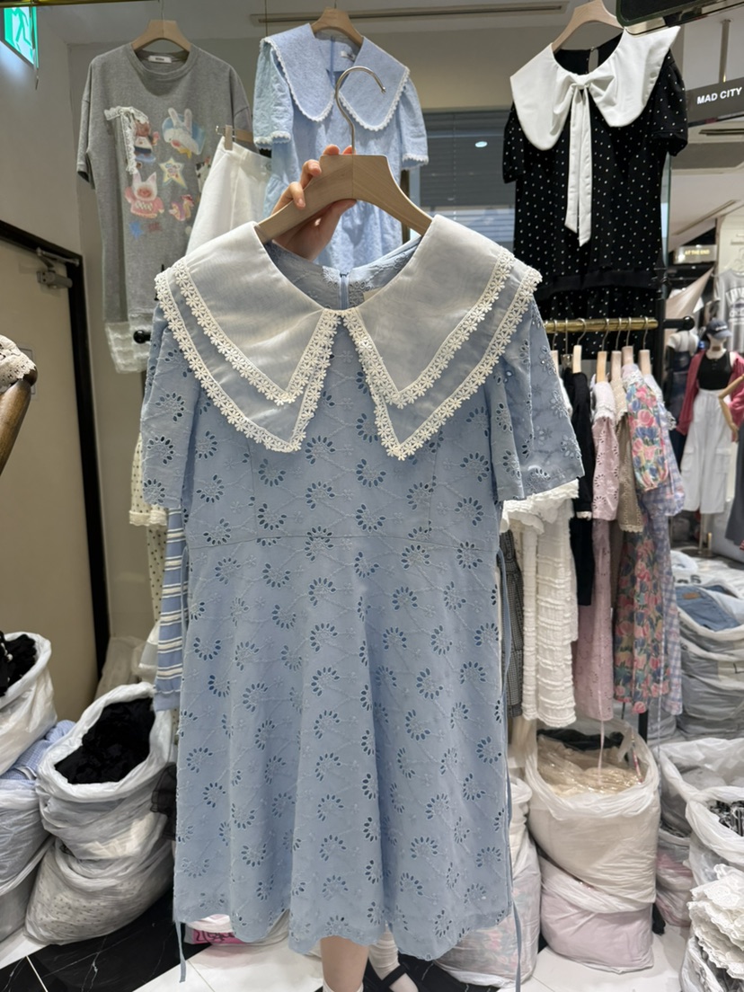 BE&BE韓國直郵㊣東大門實拍女裝新款人氣時尚休閑連衣裙BE&be連衣裙圖色2