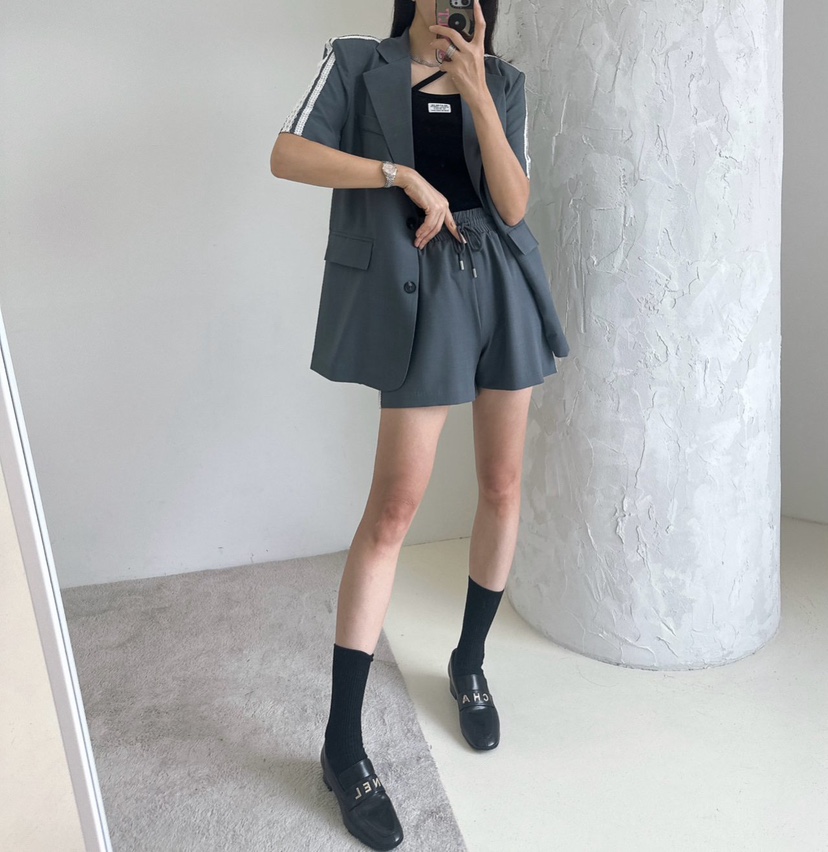 SOUIT直郵韓國代購㊣女裝新款時尚人氣推薦休閑熱賣25春夏短褲SOUIT by mabel-L短褲
