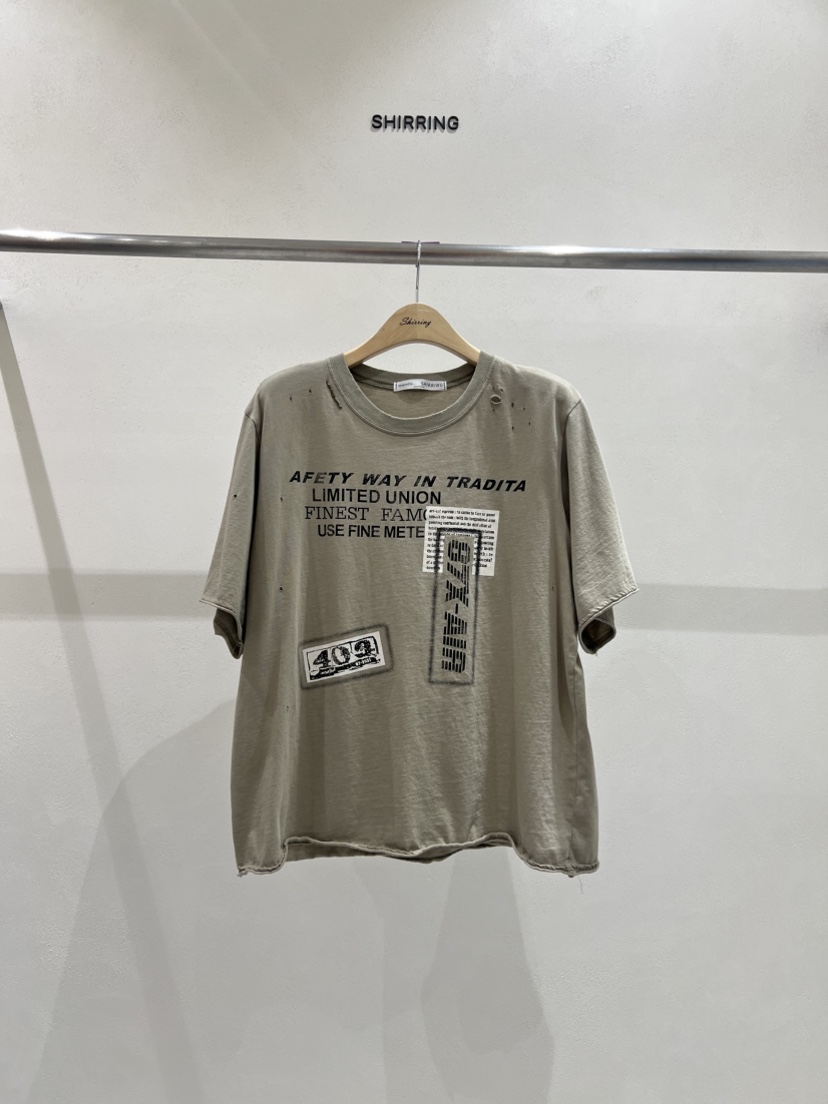 SHIRRING韓國直郵㊣女裝新款25春夏時尚休閑熱賣推薦人氣T恤SHIRRINGT恤圖色2
